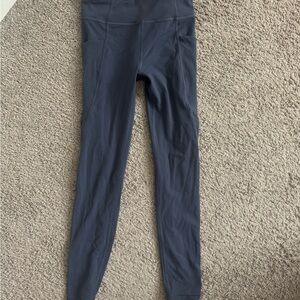 Navy High-Waisted Leggings